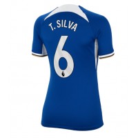 Fotballdrakt Dame Chelsea Thiago Silva #6 Hjemmedrakt 2023-24 Kortermet